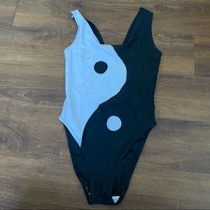 Yin Yang bodysuit/bathing suit